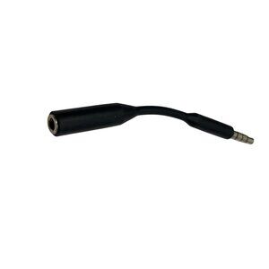 3.5mm Audio Jack Adapter Black With Flexible Design S194